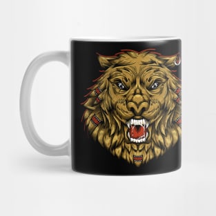 Lion head illustration Mug